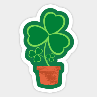 Shamrock pot Sticker